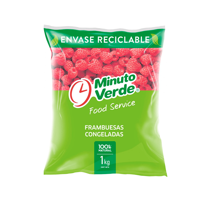 Frambuesa Congeladas Min/Verde - 1 kg