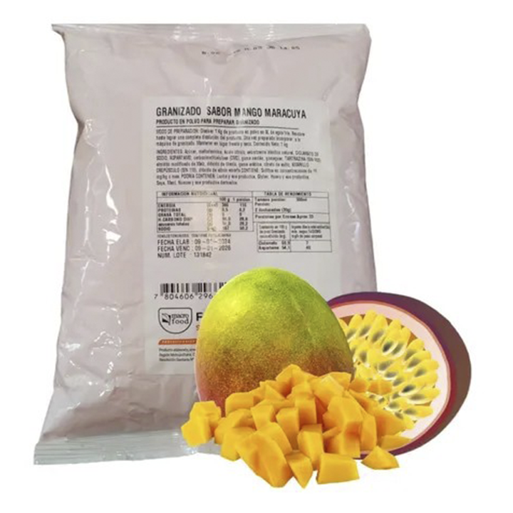 Base Granizado Macro Food / Mango Maracuya -  1 Kg.