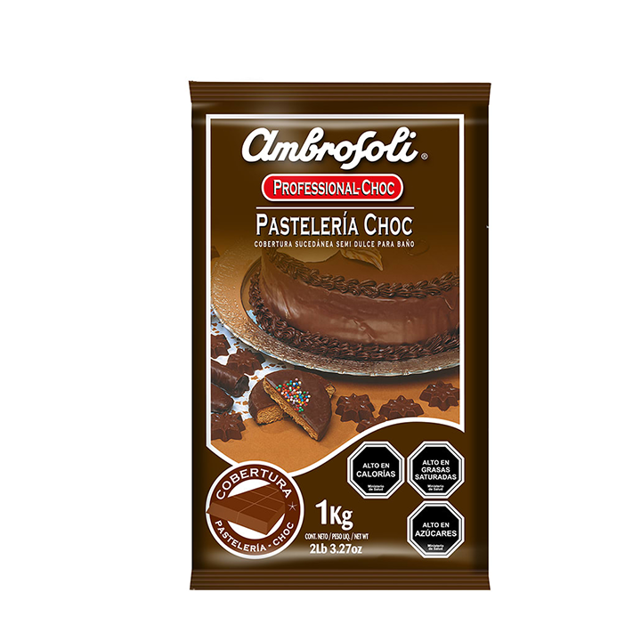 Cobertura Bloque Pasteleria Choc 1 kg Ambrosoli
