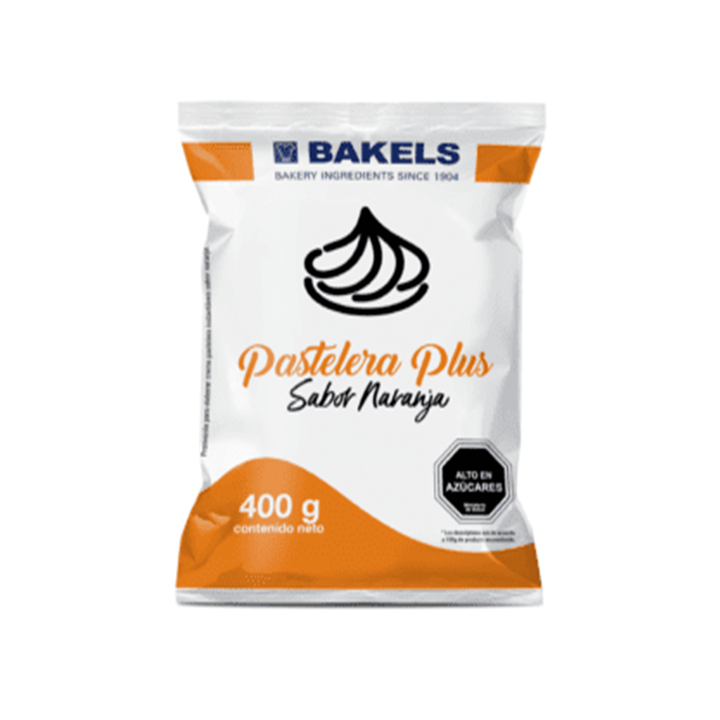 Pastelera bakels plus naranja 400 gr