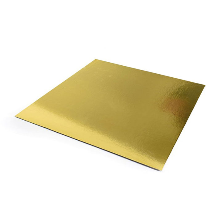 Base cuadrada Oro 35 cm