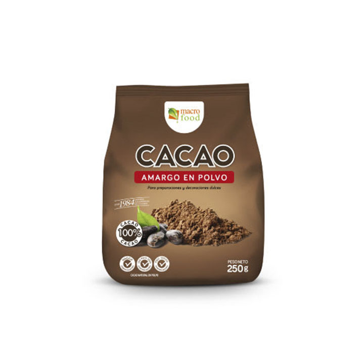 Cacao amargo MF 250grs