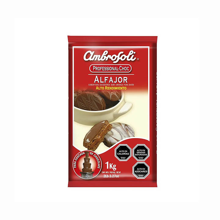 Cobertura Bloque Alfajor Alto Rendimiento 1 kg