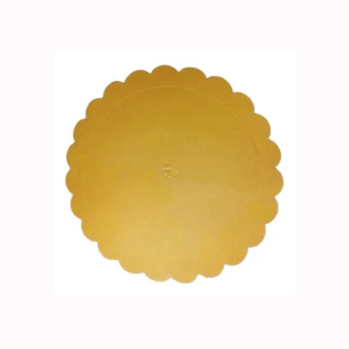 Disco Oro borde/ondulado 30 cm