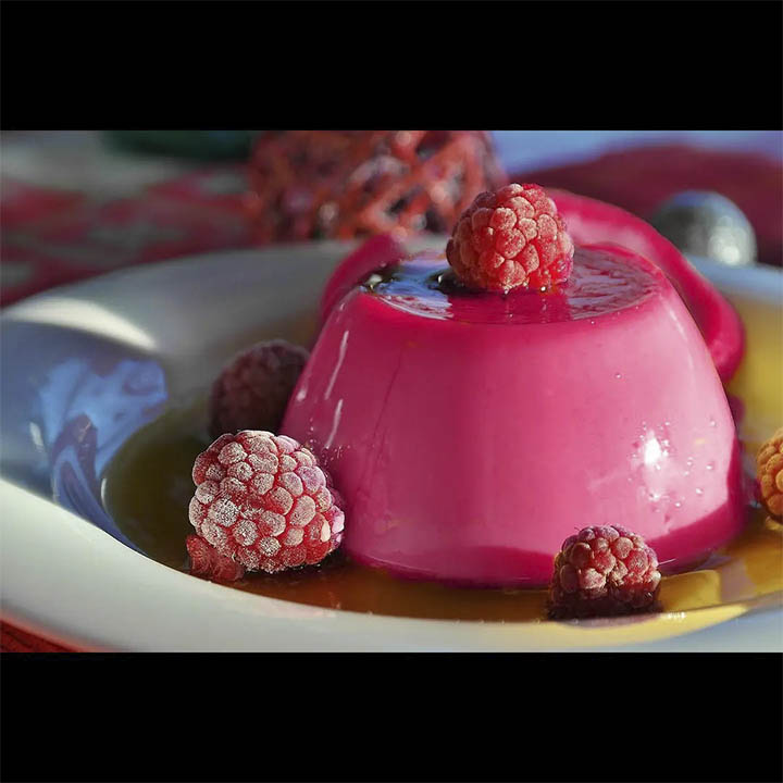 Flan con leche frambuesa 1 kg MF