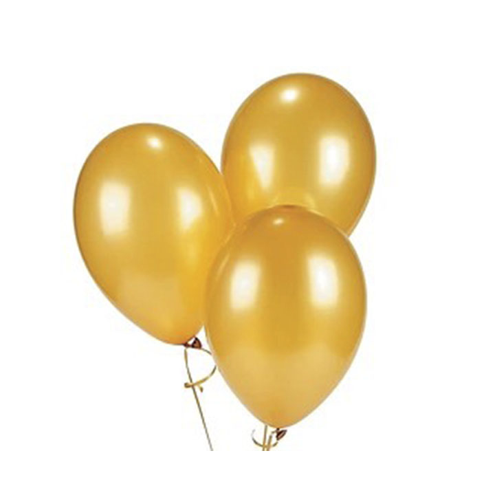 Globo metal dorado 25 und