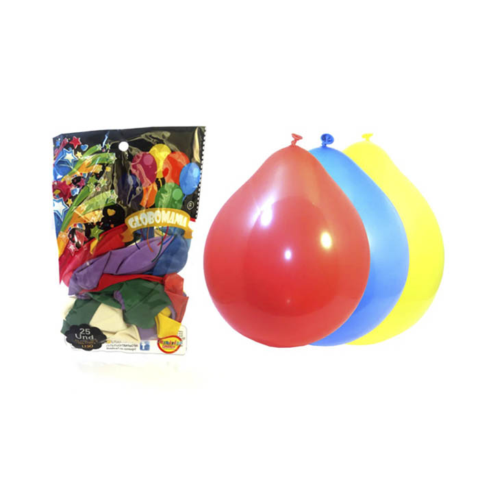 Globo standar colores surtidos 25 und