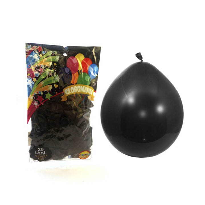 Globo standar negro 25 und