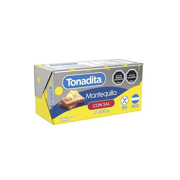 Mantequilla c/sal 200 gr Tonadita