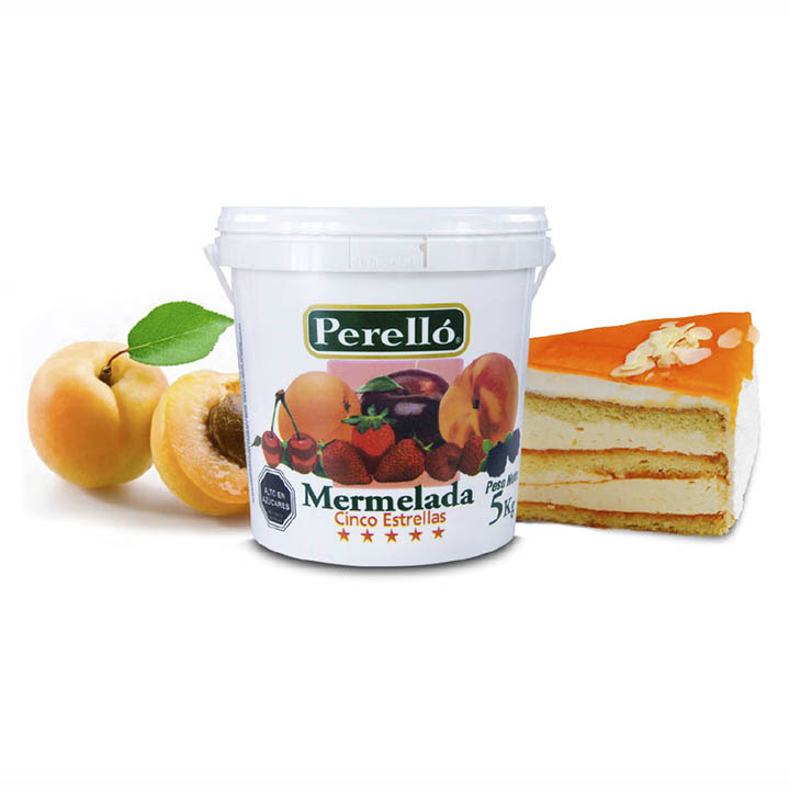 Mermelada Perello damasco cinco estrella 5 kg