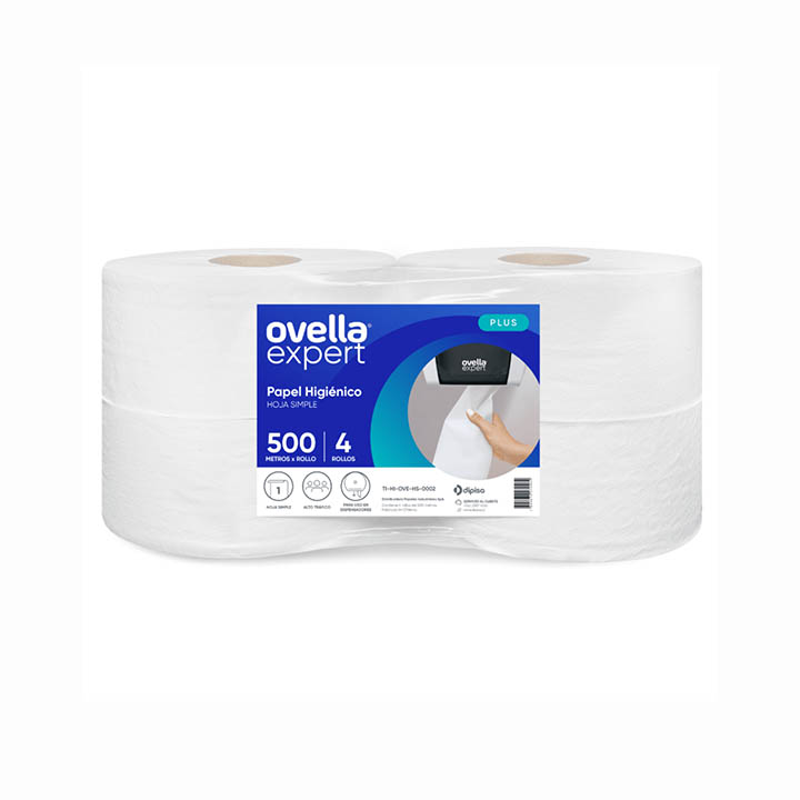 Papel Higienico Ovella 4x500 mt